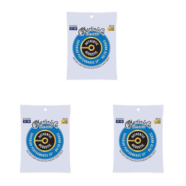 Cuerdas para guitarra MARTIN Authentic Acoustic Bluegrass 12-56