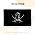 thumbnail image 4 of Yanbooch Mandalorian Pirate Jolly Roger Military Tactical Flag banner with Grommets Man cave Decor 3x5Feet, 4 of 5