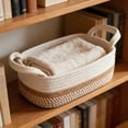 thumbnail image 6 of Dvumao Organizers and Storage, Weaving Storage Basket Suitable For The Top Of Toilet Water Tank Home Decoration And Tidying Basket Suitable For Bathrooms Tables And Counters, Gifts for Men, 6 of 6