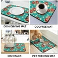 thumbnail image 2 of Coffee Bar Mat Accessories for Countertop Absorbent Hide Stain Rubber Backed Dish Drying Mats for Kitchen Counter Draining Pad Decor Gift Fit Under Coffee Maker Coffee Pot Espresso Machine (24x18in), 2 of 6