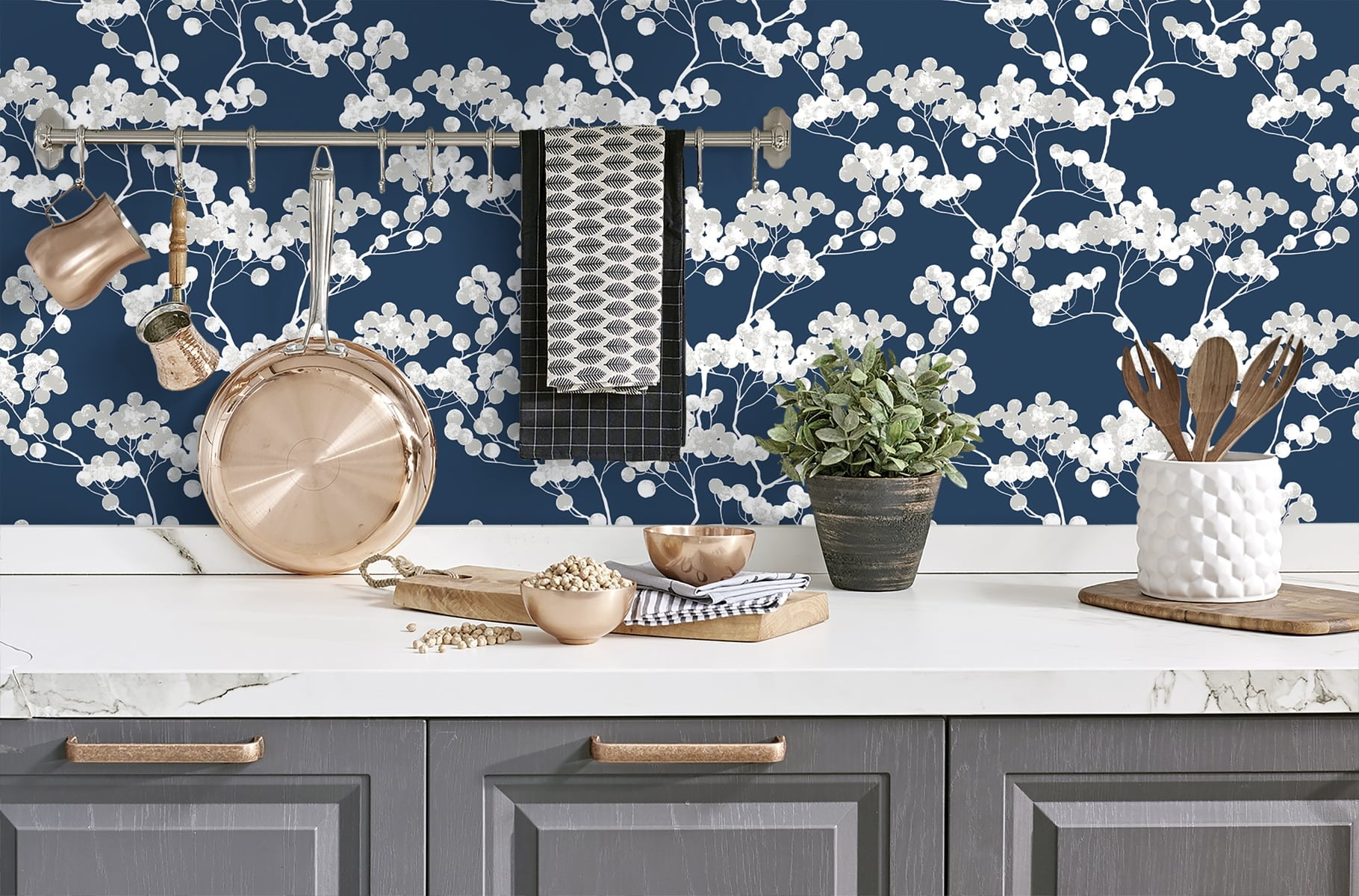 NextWall Cyprus Blossom Peel and Stick Wallpaper