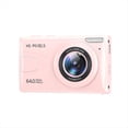 thumbnail image 1 of CáMara Digital, CáMara 4K para NiñOs para FotografíA, CáMara con Reproductor MP3 de 64 MP, Pantalla IPS de 2,8 Pulgadas, Enfoque AutomáTico (Rosa), 1 of 5