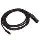 thumbnail image 2 of Cable conector XLR hembra de 3,5mm a XLR macho de 3 pines, carcasa de aleación de aluminio, Cable conector XLR para micrófono amplificador mezclador, 2 of 8