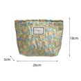 thumbnail image 3 of Bolsa de belleza con estampado de flores, de aseo retro informal, exquisita para vacaciones de fin de semana Ndcxsfigh Para Estrenar, 3 of 8