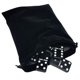 thumbnail image 1 of Marion & Co. Domino Double Six 6 Black Tiles Jumbo Tournament Tamaño profesional con hilanderos en elegante bolsa de terciopelo negro, 1 of 1
