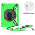 thumbnail image 3 of iPad 10.2 Case, iPad 7th Generation Case, Dteck Heavy Duty Rugged Shockproof 3 Layer Full Body Protection Case with Kickstand / Pencil Holder / Pencil Cap, For iPad 10.2" A2200/A2198/A2232, Green, 3 of 4