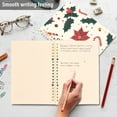 thumbnail image 4 of FORMRS 1-Subject Spiral Notebook 8" x 5" College Ruled 60 Refillable Sheet A5 Hard Cover, Beige Christmas Candy Canes, 4 of 7