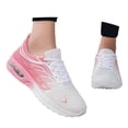 thumbnail image 3 of Lusa 2026 Spring Sport Running Shoes for Women Fashion Gradient Color Elastic Air Platform Sneakers Lightweight Breathable Mesh Lace up Sneakers for Walking Tennis Wear Pink 36, 3 of 7
