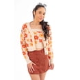 thumbnail image 2 of Ragstock Beige Daisy Print Cardigan, 2 of 4