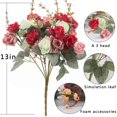 thumbnail image 4 of Flores artificiales, 2 paquetes de rosas artificiales. 24 flores de, 4 of 6