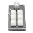 thumbnail image 4 of 6 Key Mini Keypad with Knob Blue Switch Wired USB Wireless Bluetooth Dual Mode Connection DIY Programmable Mechanical Keyboard White, 4 of 5