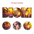 thumbnail image 2 of Luz De Letra Tallada En Madera Talla de madera hueca LED MOM DAD Letra Escultura Ornamento con luz (MOM S), 2 of 8