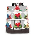 thumbnail image 1 of Fotbe Merry Christmas Gnome1 Mochila Bolso con Estampado para Mujer, Mochila Antirrobo de Nylon Impermeable, Bolsa Ligera de Hombro, 1 of 4