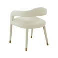 thumbnail image 3 of TOV Furniture Lucia Cream Velvet Dining Chair, 3 of 6