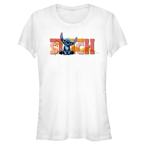 Juniors Lilo & Stitch Cute Alien Name T Shirt