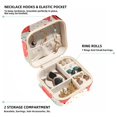thumbnail image 2 of Valentine's Day Travel Portable Square Decorative Box with Necklace Holder and Jewelry Organizer - Ideal for Rings, Earrings, Necklaces, Bracelets - Suitable for Girls and Women, 2 of 6