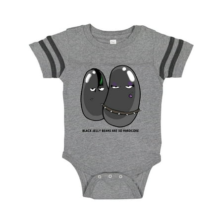

Inktastic Easter Black Jelly Beans are so Hardcore Goth Jelly Beans Gift Baby Boy or Baby Girl Bodysuit