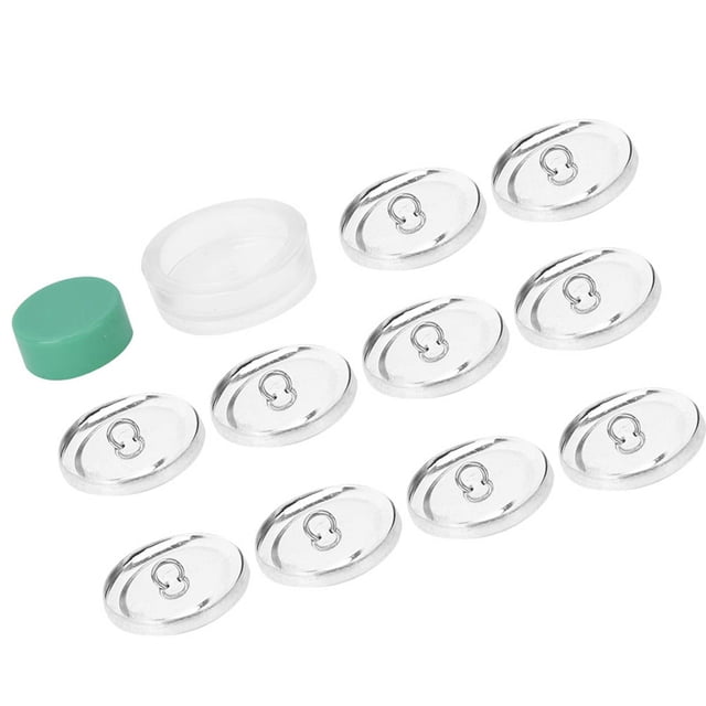 DIY Cloth Button Making Kit, Cloth Bag Cover Buttons Kit Round Button Base DIY Handmade Crafts Buckle Making Tools for Jewelry Toys Accessories,