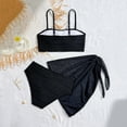 thumbnail image 6 of Piuwrlz Kids Girls Swimsuit 10 Years Girl Swimwear Beach Swimming Suit Black Size 10 Years, 6 of 7