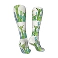 thumbnail image 3 of Bingfone Cartoon Cactus Print Compression Socks for Women and Men Long Socks for Running Athletic Cycling Nurse, 3 of 8