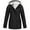 Black, variant on Patlollav Coats for Women Solid Rain Jacket Outdoor Jackets Waterproof Hooded Raincoat Windproof