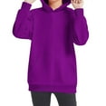 thumbnail image 5 of WIZUTIZ Oversized Hooded Sweater Long Sleeve Shirts for Girls Round Neck Essentials Tops Kids Fashion Sweatshirt 4-14 Years up to 45% Off, 5 of 6