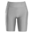 thumbnail image 4 of AOMPMSDX Yoga Shorts Women Tummy Control Athletic Stretchy Gym Shorts with Pockets Solid Color Yoga Shorts, 4 of 4