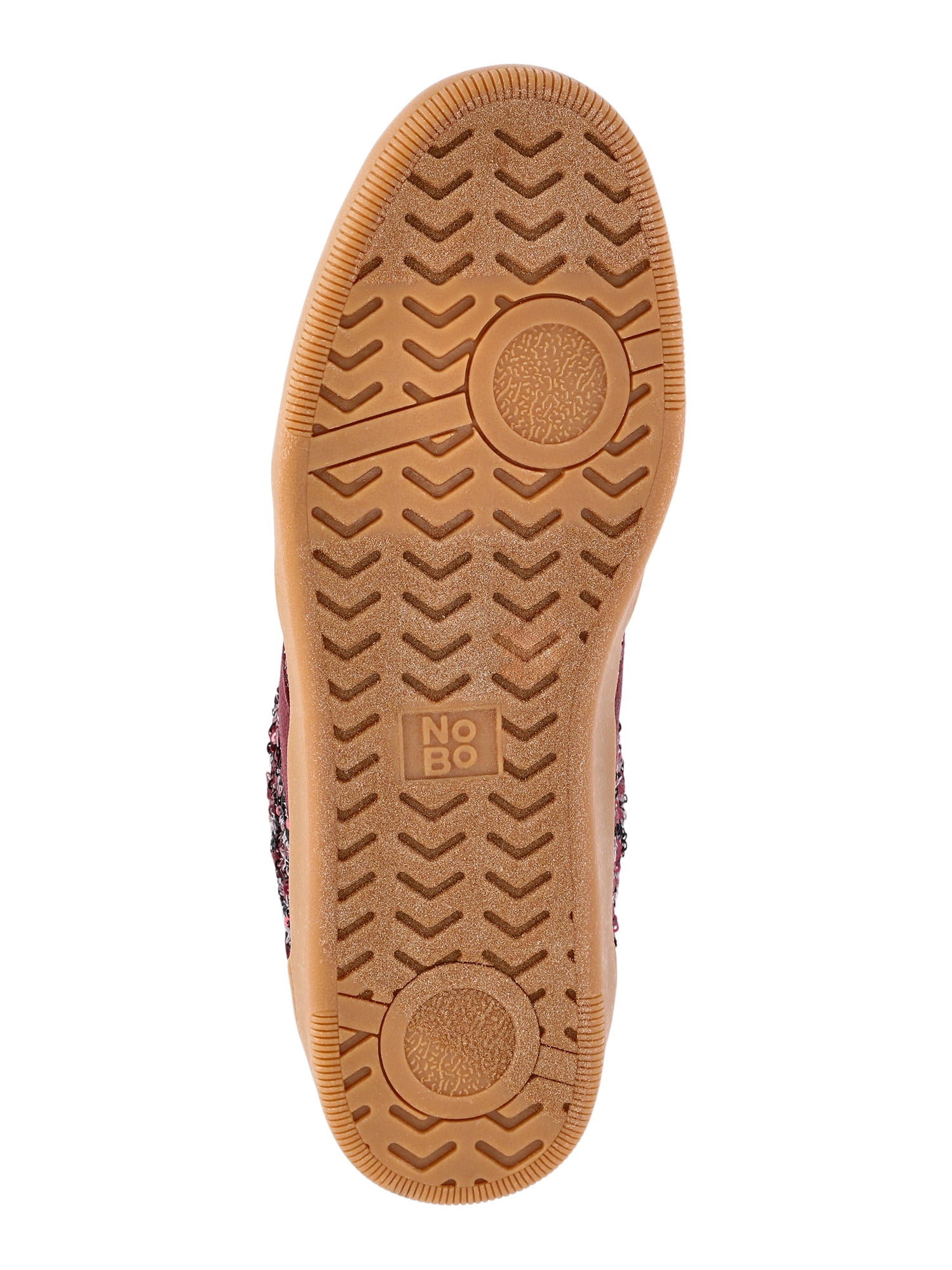 No Boundaries Sequin Faux Suede Gum Sole Sneakers, Women's