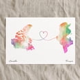 thumbnail image 4 of Canada Tunisia Map Canvas Wall Art 8x12 inch – Canada Tunisia Map Abstract Canvas Wall Art – Modern Watercolor Home Decoration, 4 of 4