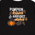 thumbnail image 4 of Inktastic Pumpkin Kisses & Harvest Wishes with Pumpkin and Fall Leaves Boys or Girls Long Sleeve Toddler T-Shirt, 4 of 5