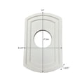 thumbnail image 5 of SnapTight Exterior Light Mounting Trim, Polyurea-Coated EPS Foam, off White, Weather-Resistant, Paintable, 13" H x 8.125" L x 1.625" D, 5 of 5