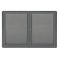 thumbnail image 2 of Ghent  Ovation Grey Fabric and Aluminum 34" x 47" 2-door Bulletin Board - 34 x 47, 2 of 2