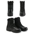 thumbnail image 5 of NORTIV 8 Men's Military Tactical Work Boots Side Zipper Leather Motorcycle Combat Boots, 5 of 6