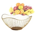 thumbnail image 6 of Creative Desktop Fruit Storage Basket, Decorative Multipurpose Organizer Large Kitchen Fruit Bowl for Living Room Restaurant Snacks Dessert , Gold, 6 of 8