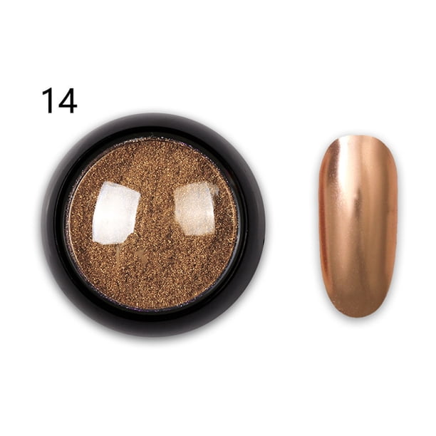 Xihbxyly Polvo para Decoración de Uñas, Polvo Brillante con Efecto Espejo, Fácil Aplicación para Uñas Naturales o Postizas, Incluye Pincel Pequeño, Perfecto para Fiestas y Eventos Especiales, Ideal p