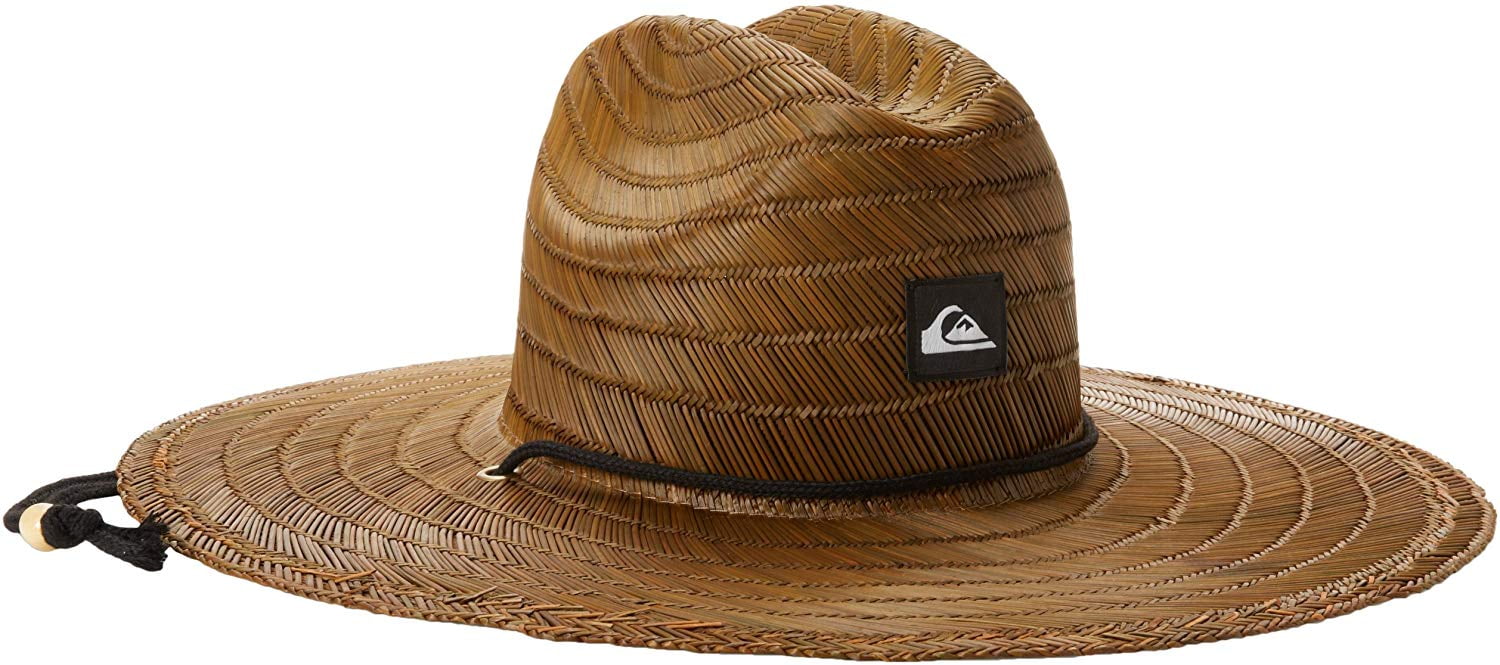 Quiksilver Men's Pierside Straw Sun Hat, Dark Brown, Small/Medium ...