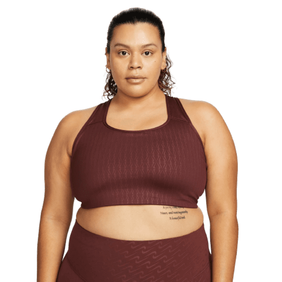Nike Dri-FIT Swoosh Women's Medium-Support Padded Sports Bra Plus Size 3X DH4628-273