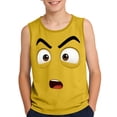 thumbnail image 2 of SGFCWSX Boys Tank Tops Crew Neck Print Sleeveless Regular Fit Outdoor Daily Wear Tops for Kids Yellow Size 12 Years, 2 of 6