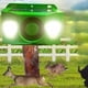 thumbnail image 5 of Luces solares de advertencia con alarma sonora para repeler animales | Focos solares de alta eficiencia | Repelente de animales para ciervos, mapaches y perros callejeros | Iluminación de seguridad, 5 of 9