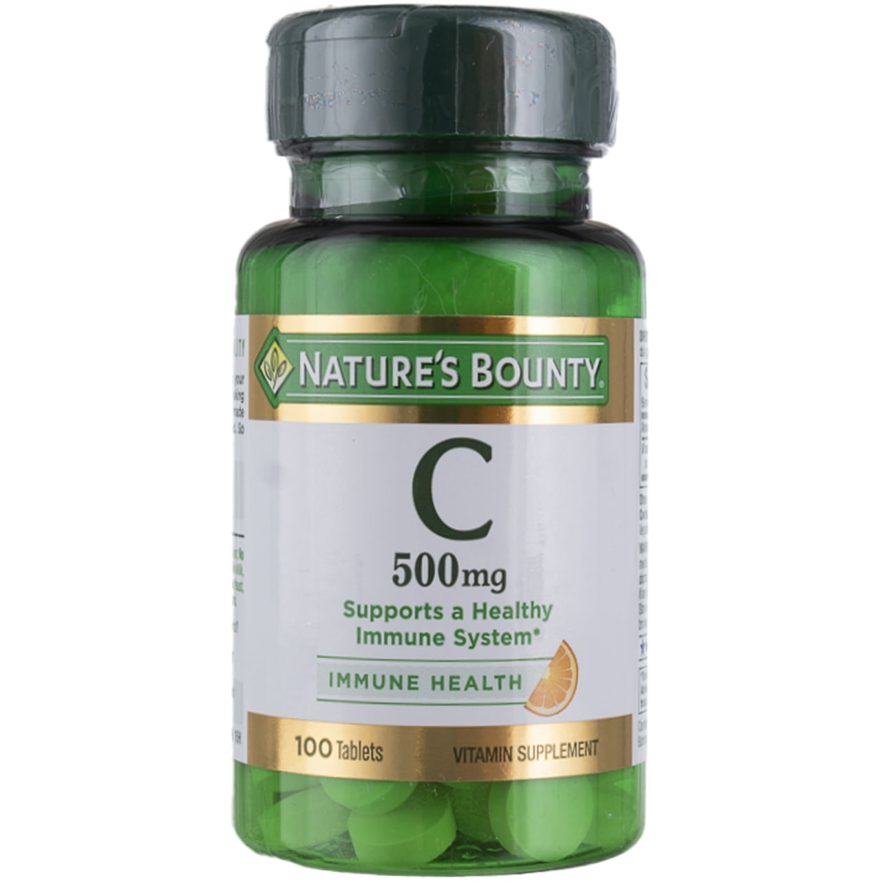 Nature's Bounty Immune Health Vitamin C Tablets, 500 mg, 100 Ct