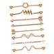 thumbnail image 4 of 8 Pieces Industrial Barbell Earring Set Fashion Long Stud Earring Unisex Sunnimix Pendientes de cuerpo, 4 of 7