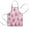 Pink Christmas Tree, variant on Red and Black Christmas Love Pattern Kids Aprons for Girls and Boys,Adjustable Neck Strap Toddler Aprons for Kids Cooking Baking