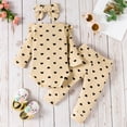 thumbnail image 4 of SYNPOS 0-12M Baby Girls Clothes Cute Baby Girls Romper + Pant 3pcs Winter Outfit, 4 of 12