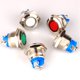 thumbnail image 3 of 5 uds 12V-24V 16mm LED lámpara indicadora de Metal lámpara de señal impermeable con cable (rojo/amarillo/azul/verde/blanco) Rojo Verde MX-0132669FYD, 3 of 5