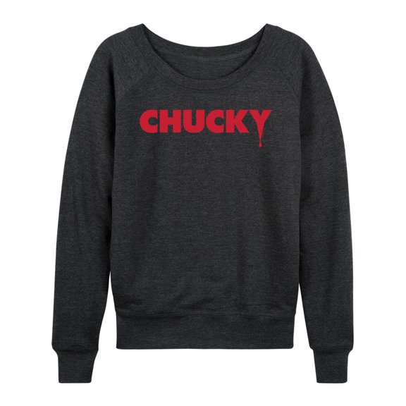 Chucky - Original Movie Logo - Women's Lightweight French Terry Long Sleeve Shirt