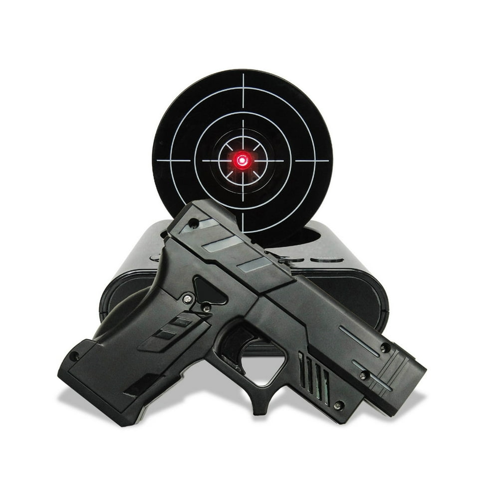 Gun Alarm Clock Shooting Target LCD Display Wake up sleeper Lock N