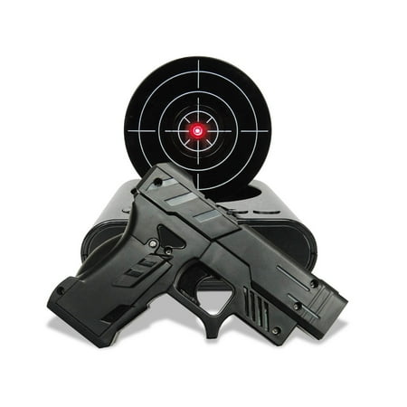 - Gun Alarm Clock Shooting Target LCD Display Wake up sleeper Lock N' load Laser