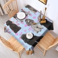 thumbnail image 2 of Poodles Square Tablecloth,Waterproof Square Table Cover,Wipeable Spillproof Washable Table Cover for Home Kitchen Party Decor 52"x52"(132x132cm), 2 of 6