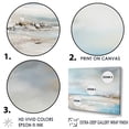 thumbnail image 3 of Designart "Taupe And Azure Simplified Seashore Line I" Beach Floater Framed Canvas Wall Art, 3 of 5