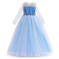 thumbnail image 2 of Girls Elsa Cinderella Costume Princess Dress Party Halloween Birthday Dress up, 2 of 6